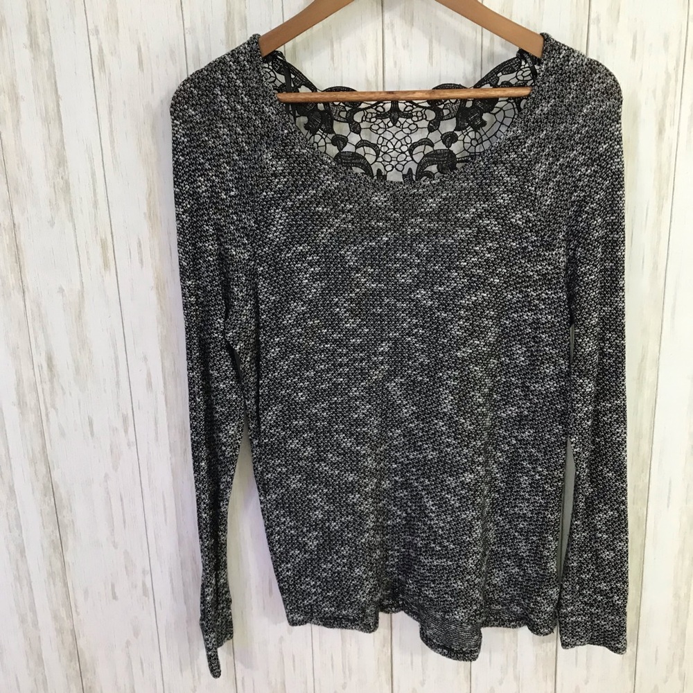 🍋 Forever 21 + thin knit lace back sweater 1X